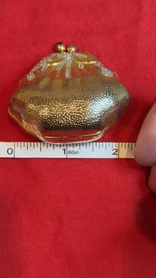 Judith Leiber Pill Trinket box Strawberry Fruit Swarovski Crystal Gold Vintage - Thumbnail 17