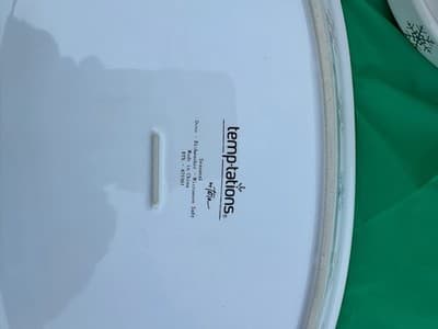 Temp-tations Snowflake 6pc Set 2 Bowls w/ Saucers & 2 Oval Platters Christmas - Thumbnail 4