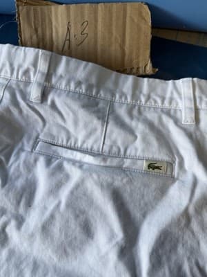 Lacoste White Bermuda Shorts Women’s US 36 Regular Fit Cotton Casual - Thumbnail 5