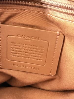 Coach Signature Red Leather Trim Crossbody Messenger Bag - Thumbnail 7