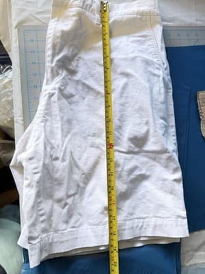 Lacoste White Bermuda Shorts Women’s US 36 Regular Fit Cotton Casual - Thumbnail 4