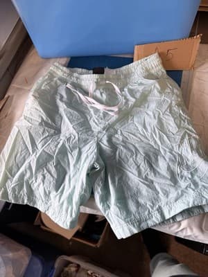 Nike Men’s Swim Trunks Board Shorts Mint Green Large L Mesh Lined