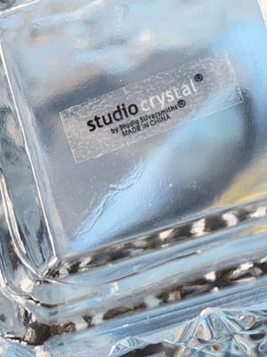 Studio Crystal Decanter 3 Glasses Stopper Whiskey Bar Set - Thumbnail 6