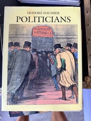 Honore Daumier Politicians Political Satire Art Book Vintage Lithographs