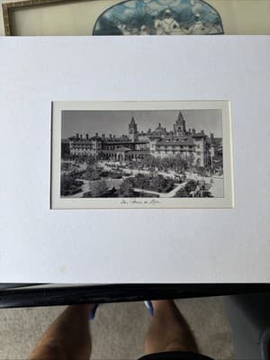 Vintage Photograph of The Ponce de Leon Hotel, Framed, USA, 8x5 Inches