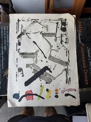 R. Gonzalez 1981 Abstract Expressionist Lithograph 87/90 Signed Chicago