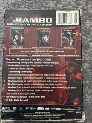 Rambo Ultimate Edition DVD Collection 3 Disc Stallone First Blood Trilogy - Thumbnail 3