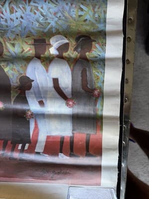 Ida Jackson Procession African American Art Certified Lithograph Canvas - Thumbnail 5