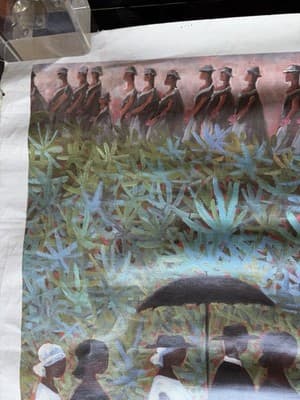 Ida Jackson Procession African American Art Certified Lithograph Canvas - Thumbnail 7