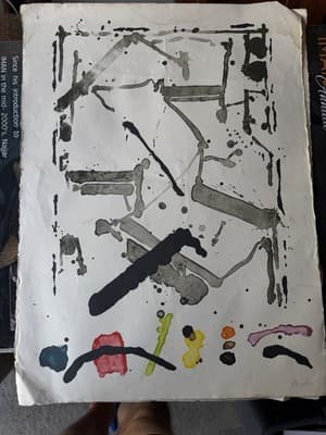 R. Gonzalez 1981 Abstract Expressionist Lithograph 87/90 Signed Chicago - Thumbnail 7