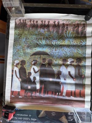 Ida Jackson Procession African American Art Certified Lithograph Canvas - Thumbnail 3