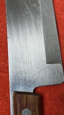 Vintage Japan Chef Knife 1087-6F Precision Hollow Ground 8” - Thumbnail 8