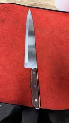 Vintage Japan Chef Knife 1087-6F Precision Hollow Ground 8”