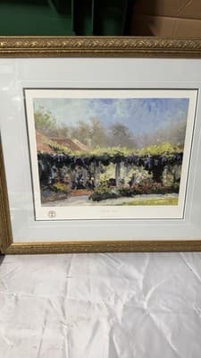 Thomas Kinkade Wisteria Arbor Framed Print 81/1200 Painter of Light - Thumbnail 3