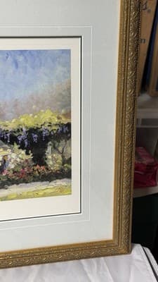 Thomas Kinkade Wisteria Arbor Framed Print 81/1200 Painter of Light - Thumbnail 6