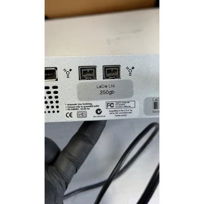 LaCie d2 Quadra 250GB External Hard Drive Silver FireWire 400 800 T9825LL/A - Thumbnail 6