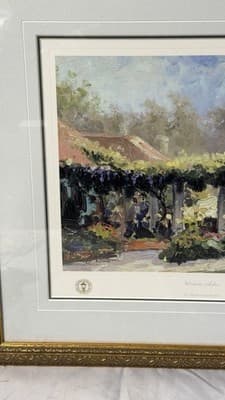 Thomas Kinkade Wisteria Arbor Framed Print 81/1200 Painter of Light - Thumbnail 4