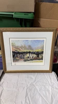 Thomas Kinkade Wisteria Arbor Framed Print 81/1200 Painter of Light