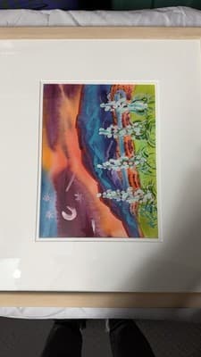 Phyllis Kapp 1997 Signed Framed Southwest Landscape Print Wall Art - Thumbnail 19