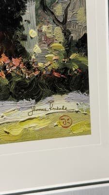 Thomas Kinkade Wisteria Arbor Framed Print 81/1200 Painter of Light - Thumbnail 9