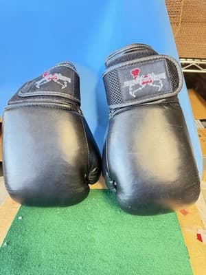 12oz Boxing Gloves Black Sparring Training Pair
