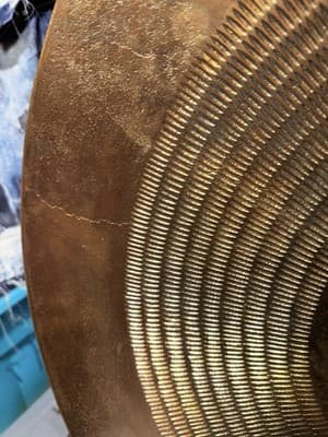 Crate & Barrel Metal Disc Wall Art, Large Decorative Wall Hanging – See Damage - Thumbnail 2