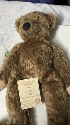 Biggi Metzel Gerry German Artist Bear Mohair 17” LE 157/250 - Thumbnail 8