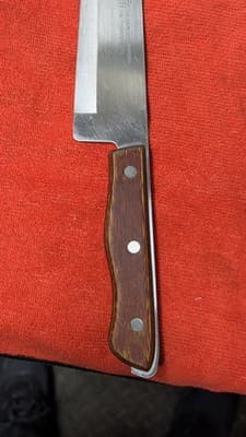 Vintage Japan Chef Knife 1087-6F Precision Hollow Ground 8” - Thumbnail 2