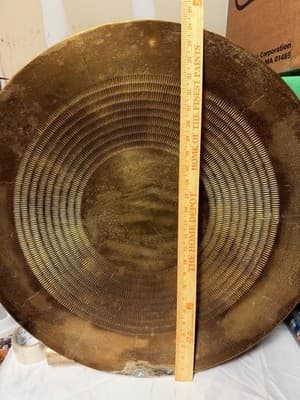 Crate & Barrel Metal Disc Wall Art, Large Decorative Wall Hanging – See Damage - Thumbnail 3