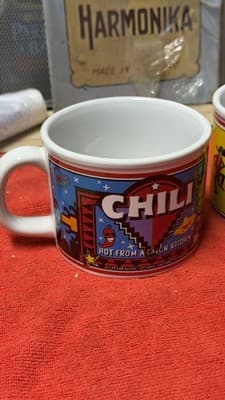 Set of 2 Cajun Chili Coffee Mugs Hot Stuff Louisiana Style - Thumbnail 3