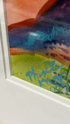 Phyllis Kapp 1997 Signed Framed Southwest Landscape Print Wall Art - Thumbnail 12