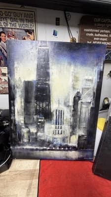 Chicago Shoreline Canvas Art by Kathleen Patrick 24x18 Cityscape - Thumbnail 2