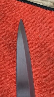Vintage Japan Chef Knife 1087-6F Precision Hollow Ground 8” - Thumbnail 7