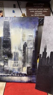 Chicago Shoreline Canvas Art by Kathleen Patrick 24x18 Cityscape - Thumbnail 4