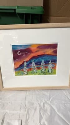 Phyllis Kapp 1997 Signed Framed Southwest Landscape Print Wall Art - Thumbnail 17