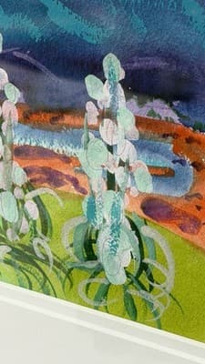 Phyllis Kapp 1997 Signed Framed Southwest Landscape Print Wall Art - Thumbnail 15