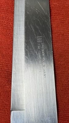 Vintage Japan Chef Knife 1087-6F Precision Hollow Ground 8” - Thumbnail 4