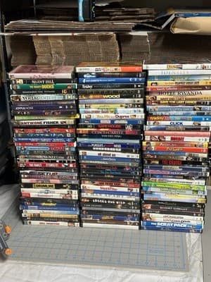 Huge DVD Movie Lot 104 DVDs Mixed Genres Comedy Kids Action Drama Family Bundle