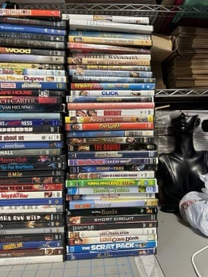 Huge DVD Movie Lot 104 DVDs Mixed Genres Comedy Kids Action Drama Family Bundle - Thumbnail 3