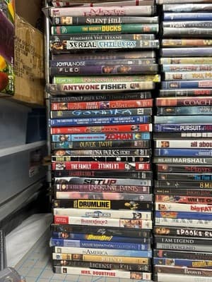Huge DVD Movie Lot 104 DVDs Mixed Genres Comedy Kids Action Drama Family Bundle - Thumbnail 2