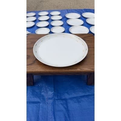 12 Rosenthal Studio-Linie Porcelain Dinner Plates Gold Trim Germany - Thumbnail 11