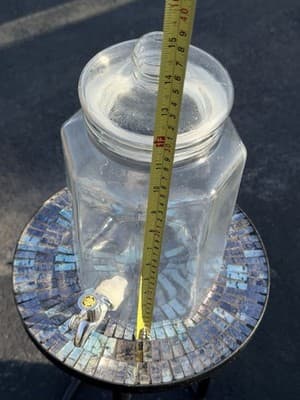 Glass Drink Beverage Dispenser Jar w/Spigot Lemonade Iced Tea - Thumbnail 5