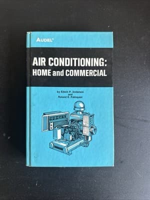 1978 book Air Conditioning Home Commercial 1st ed PALMQUIST central, automobile