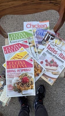 Lot 7 Italian Cooking Magazines La Cucina Italiana Tastes of Italia 2001-2010