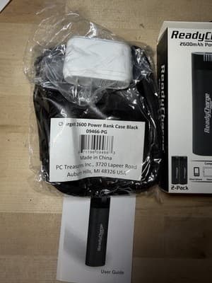 ReadyCharge 2600mAh Power Bank 2-Pack Portable Charger – New in Box - Thumbnail 4