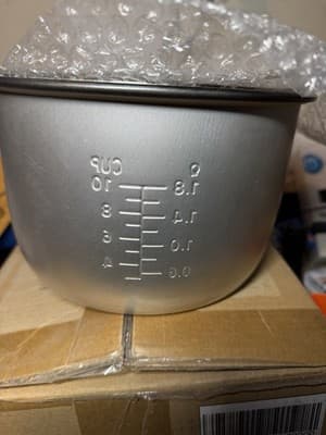 Cook’s Companion Rice Cooker Pot & Glass Lid Replacement – New - Thumbnail 3