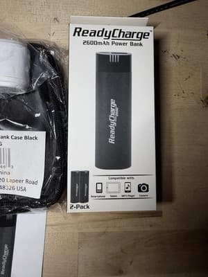 ReadyCharge 2600mAh Power Bank 2-Pack Portable Charger – New in Box - Thumbnail 3