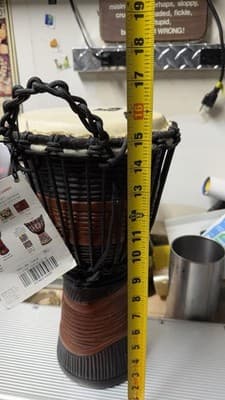 Toca Just Play Djembe 16” Rope Tuned Hand Drum w/ Tag - Thumbnail 7