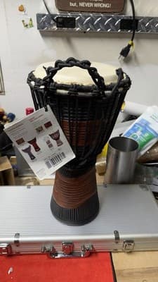 Toca Just Play Djembe 16” Rope Tuned Hand Drum w/ Tag - Thumbnail 5