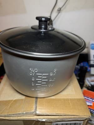 Cook’s Companion Rice Cooker Pot & Glass Lid Replacement – New - Thumbnail 7